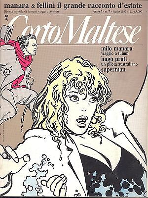 Corto Maltese Rivista - A. 7 - N° 7 - 1989 - Rizzoli - Cover Manara