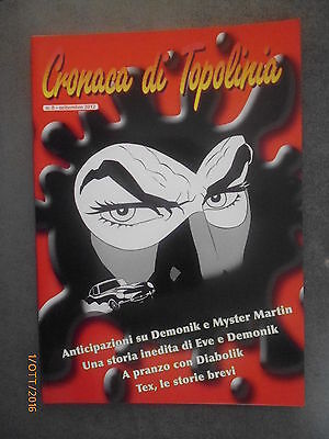 Cronaca Di Topolinia N° 8 - Settembre 2012 - Amici Del Fumetto - Cover Diabolik