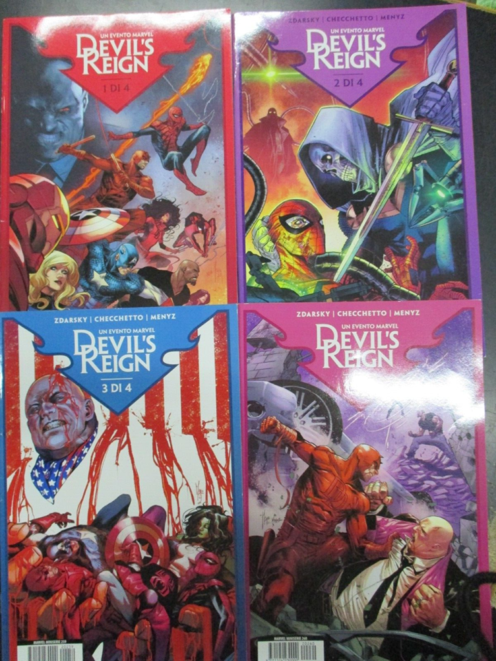 Devil's Reign 1/4 - Panini Comics 2022 - Serie Completa - Offerta!