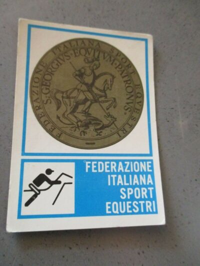 Figurina Campioni Dello Sport 1973-74 - 386 Scudetto Fise