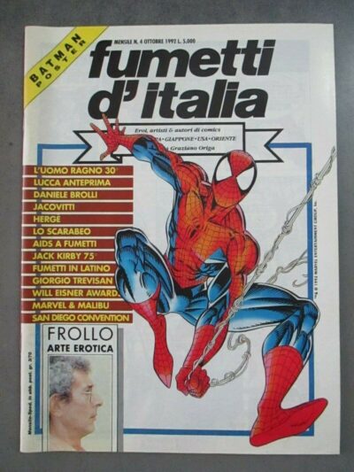Fumetti D'italia N° 4/1992 - Poster Batman - Cover Spider-man