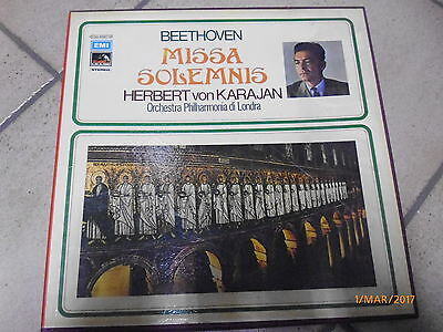Herbert Von Karajan - Beethoven Missa Solemnis - Cofanetto 2 Lp - Emi 1961