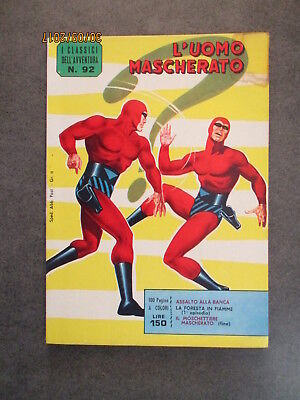I Classici Dell'avventura N° 92 - L'uomo Mascherato - Ed. F.lli Spada - 1965