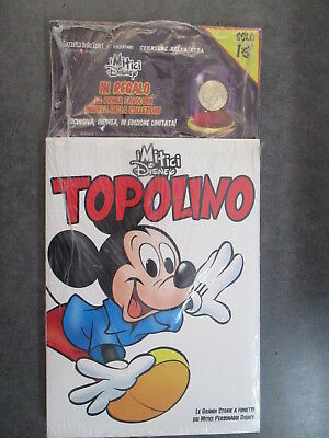 I Mitici Disney 1 - Topolino - In Blister Originale Con Moneta !
