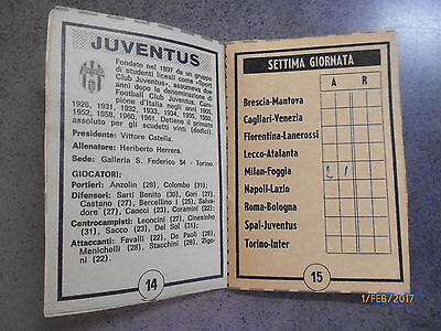 Il Giorno - Calendario Di Calcio Campionato 1966/1967 - Raro!