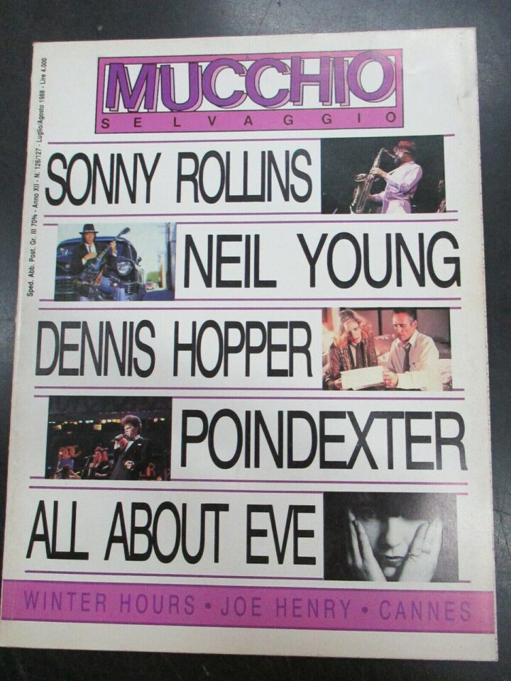 Il Mucchio Selvaggio N° 126/127 Luglio/agosto 1988 - Sonny Rollins Neil Young