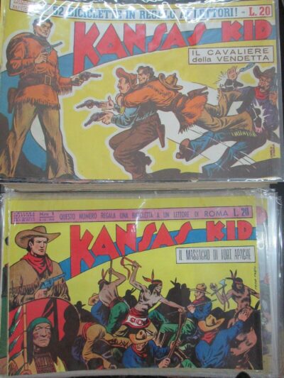 Kansas Kid I° Serie 1/100 + Ii° Serie 1/53 - Serie Completa Anastatica