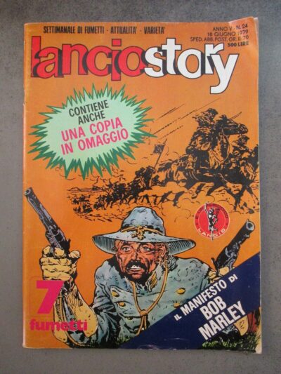 Lanciostory Anno V N° 24 - 1979 Con Poster Bob Marley Attaccato!