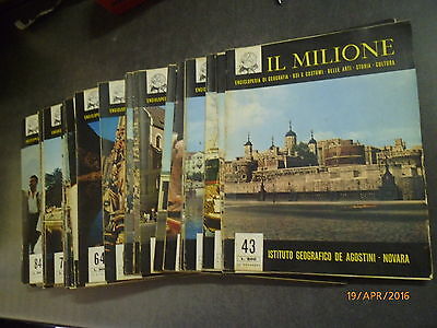 Lotto 46 Fascicoli Enciclopedia Il Milione - 1959 - Elenco All'interno