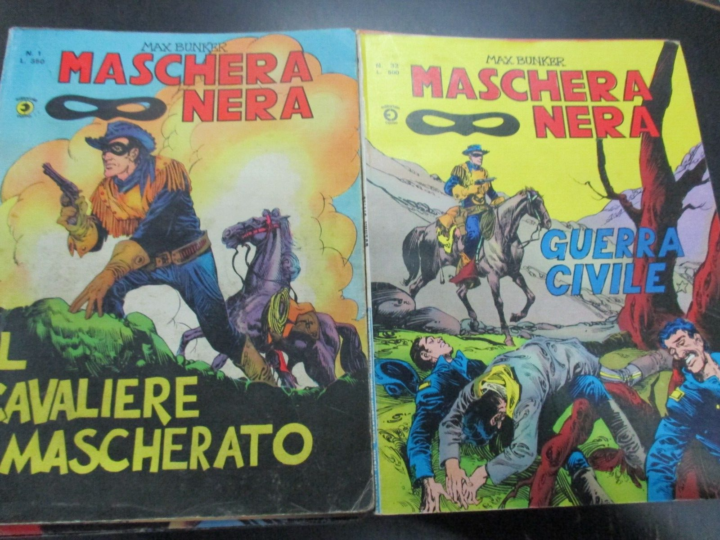 Maschera Nera 1/32 - Ed. Corno 1977 - Serie Completa