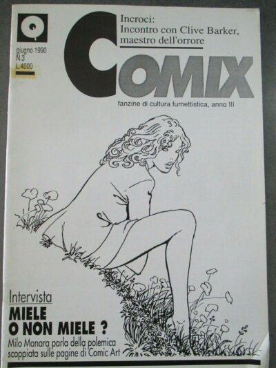 Milo Manara - Comix 3/1990 Fanzine Di Cultura Fumettistica - Raro
