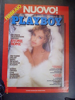 Playboy Poster / Locandina - Sydne Rome - Playboy Febbraio 1993