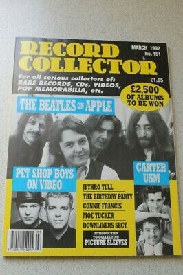 Record Collector N° 151 March 1992 - The Beatles Pet Shop Boys Carter Usm