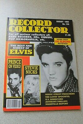 Record Collector N° 156 August 1992 - Elvis Presley Prince Stevie Nicks