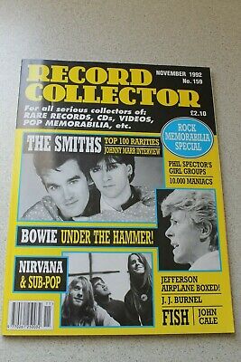 Record Collector N° 159 November 1992 - The Smiths David Bowie Nirvana Fish