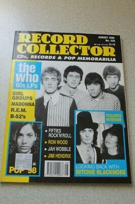 Record Collector N° 228 August 1998 - The Who Ritchie Blackmore