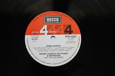 Ronnie Aldrich, His Pianos & Orchestra - Webb Country - Lp Decca 1977