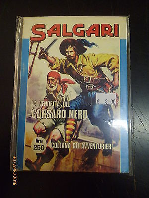Salgari - La Vendetta Del Corsaro Nero - Collana Gli Avventurieri N° 2 - 1975