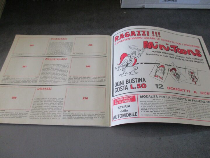 Storia Dell'automobile - Album Figurine Panini 1971 - Vuoto - Perfetto