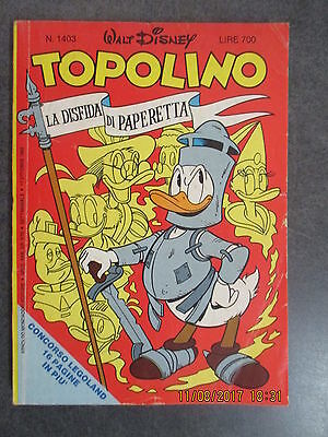 Topolino 1403 - Inserto Legoland - Mondadori 1982