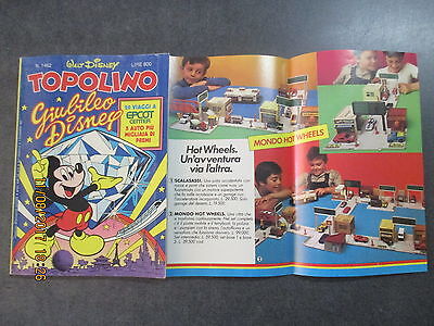 Topolino 1462 - Inserto Hot Wheels Mattel - Mondadori 1983