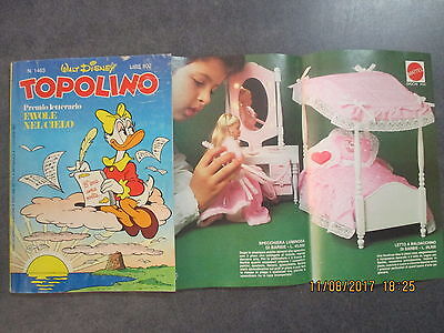 Topolino 1463 - Inserto Barbie Mattel - Mondadori 1983
