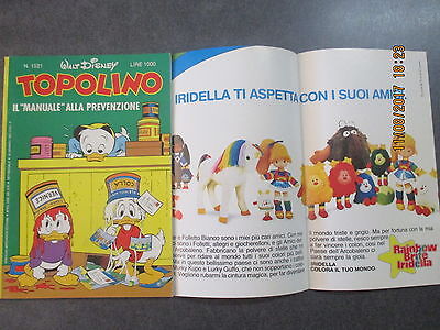 Topolino 1521 - Inserto Iridella Mattel - Mondadori 1985