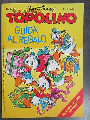 Topolino 1722 - Storia Natalizia Non Dichiarata Nel Sommario - Mondadori 1988