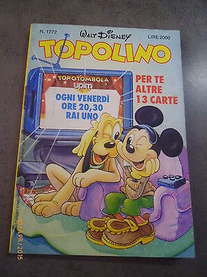 Topolino N° 1772 Del 12 Novembre 1989 Con Cartella Tombola Allegata