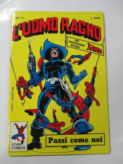 L'uomo Ragno N° 11 - Star Comics 1988 - Ristampa No Bollino