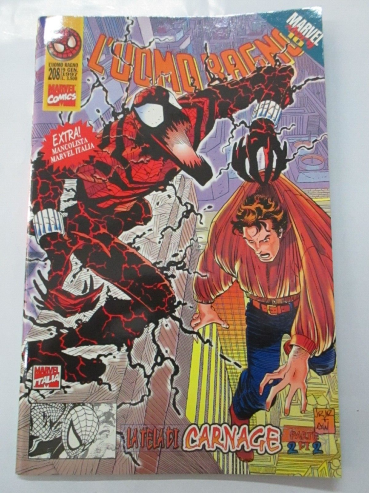 L'uomo Ragno N° 208 La Tela Di Carnage 2 Di 2 - Marvel Italia 1997