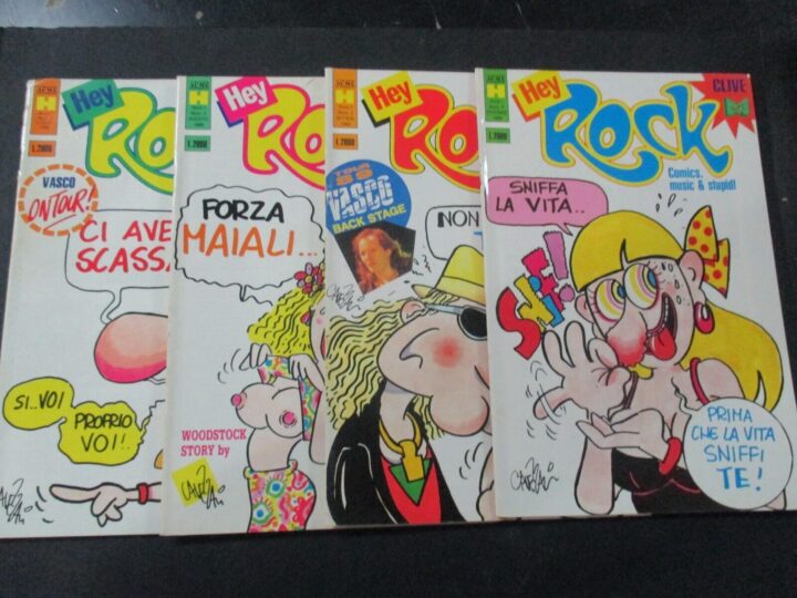 Hey Rock 1/10 + Supplemento Vasco Rossi - Ed. Acme 1989 - Serie Completa