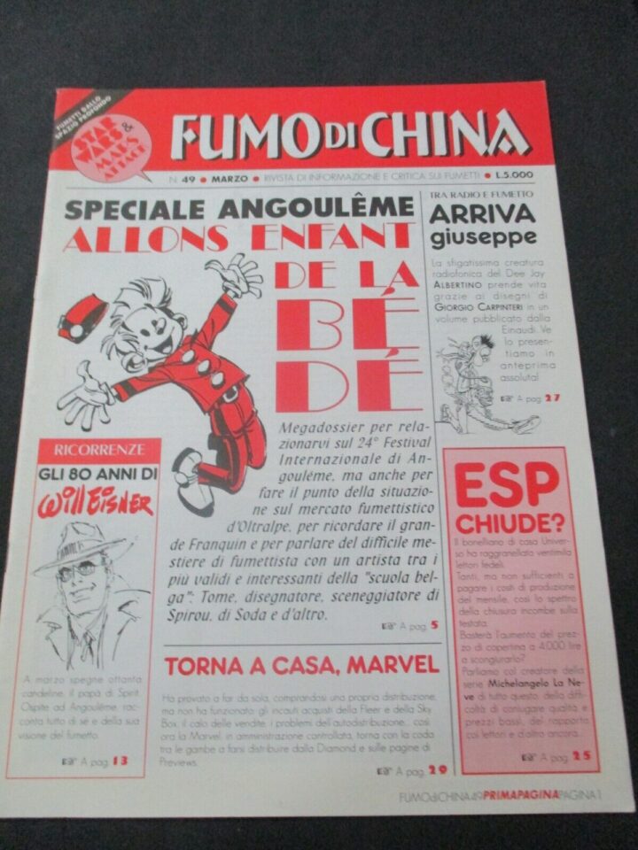 Fumo Di China N° 49/1997 - Angouleme - Will Eisner