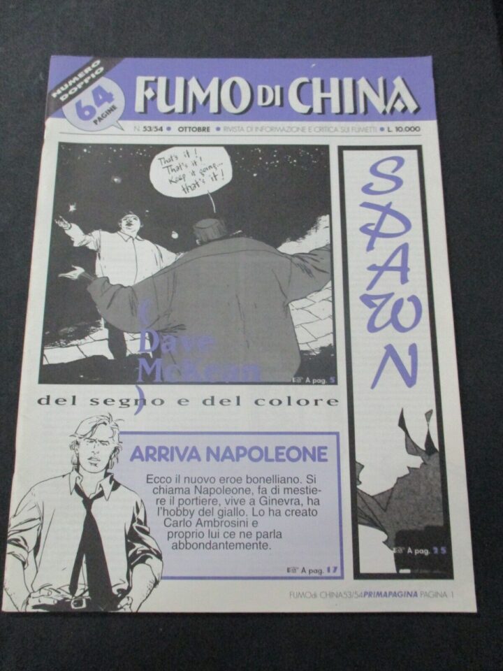 Fumo Di China N° 53-54/1997 - Dave Mckean - Spawn - Napoleone