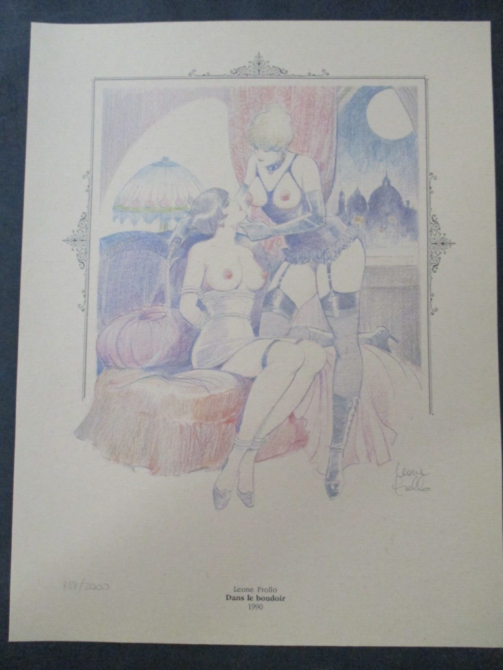 L'arte Erotica Di Leone Frollo + Litografia Firmata - Ed. Glittering 1990