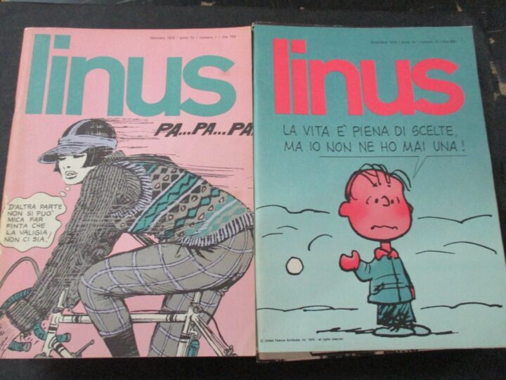 Linus Anno 1976 1/12 - Milano Libri - Annata Completa
