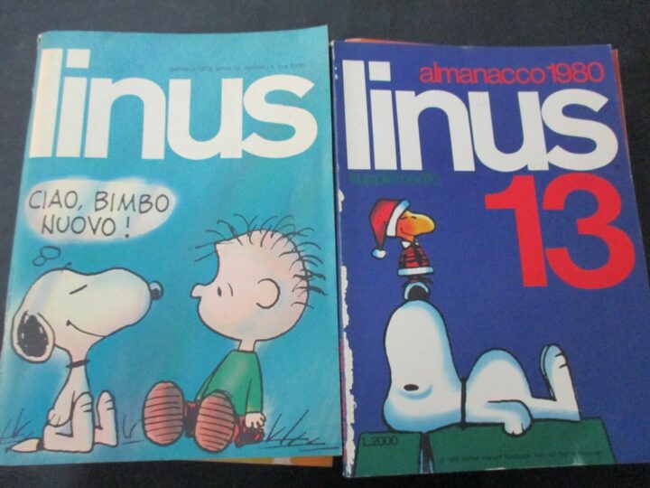 Linus Anno 1979 1/12 + Almanacco - Milano Libri - Annata Completa