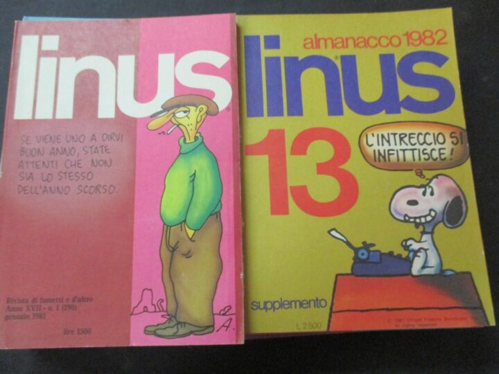 Linus Anno 1981 1/12 + Almanacco - Milano Libri - Annata Completa