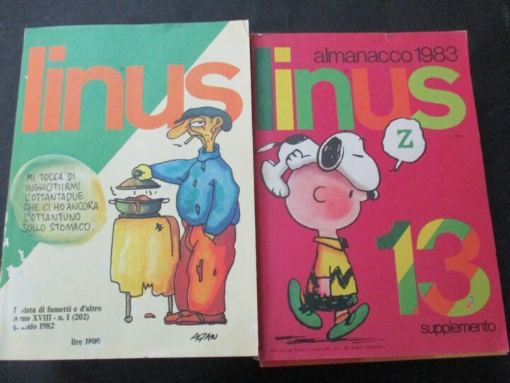 Linus Anno 1982 1/12 + Almanacco - Milano Libri - Annata Completa