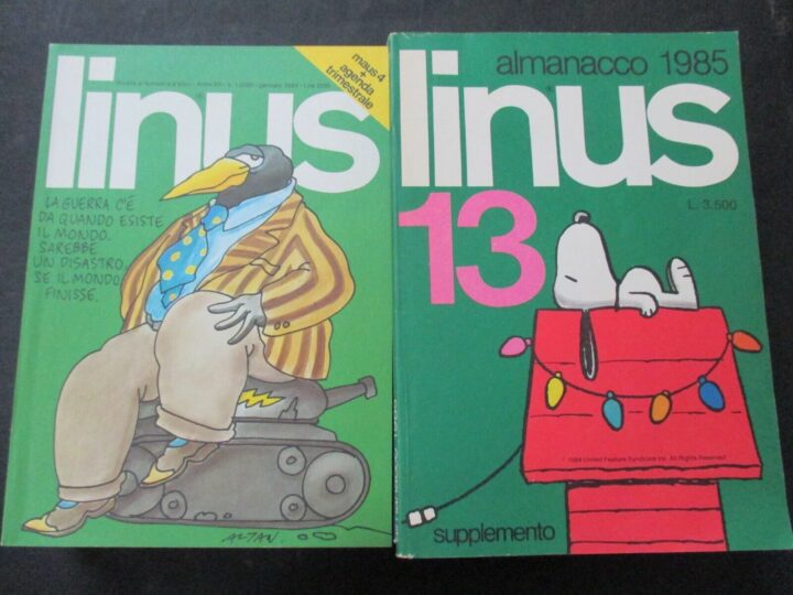 Linus Anno 1984 1/12 + Almanacco - Milano Libri - Annata Completa