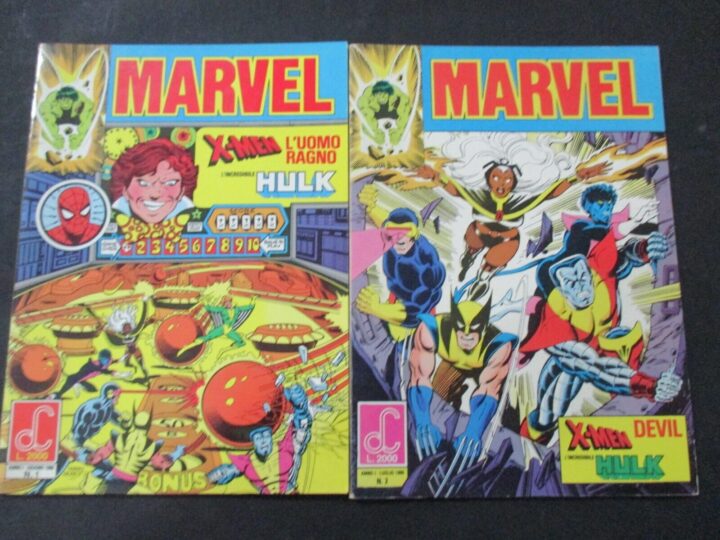Marvel 1/2 - Ed. Labor 1986 - Uomo Ragno X-men Hulk Devil - Serie Completa