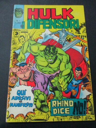 Hulk E I Difensori N° 1 - Ed. Corno 1975