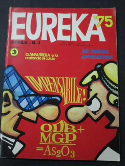 Eureka N° 3 (142) Aprile 1975 + Adesivo Andy Capp - Ed. Corno