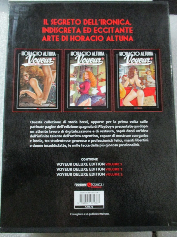 Horacio Altuna - Voyeur Deluxe Edition - Cofanetto 3 Volumi - Ed. Cosmo