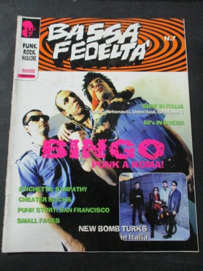 Bassa Fedelta' Punk Rock Magazine N° 7 Anno 1998