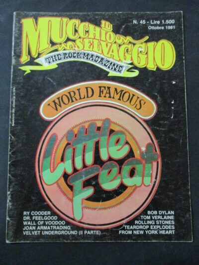 Il Mucchio Selvaggio N° 45 Anno 1981 - Little Feat