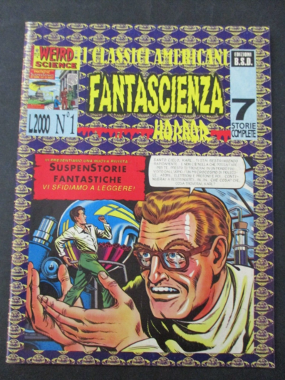 I Classici Americani Fantascienza Horror 1/7 - Ed. Bsd 1991 - Serie Completa